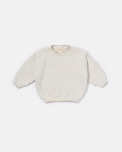 Fuzzy Boxy Sweater - Ecru