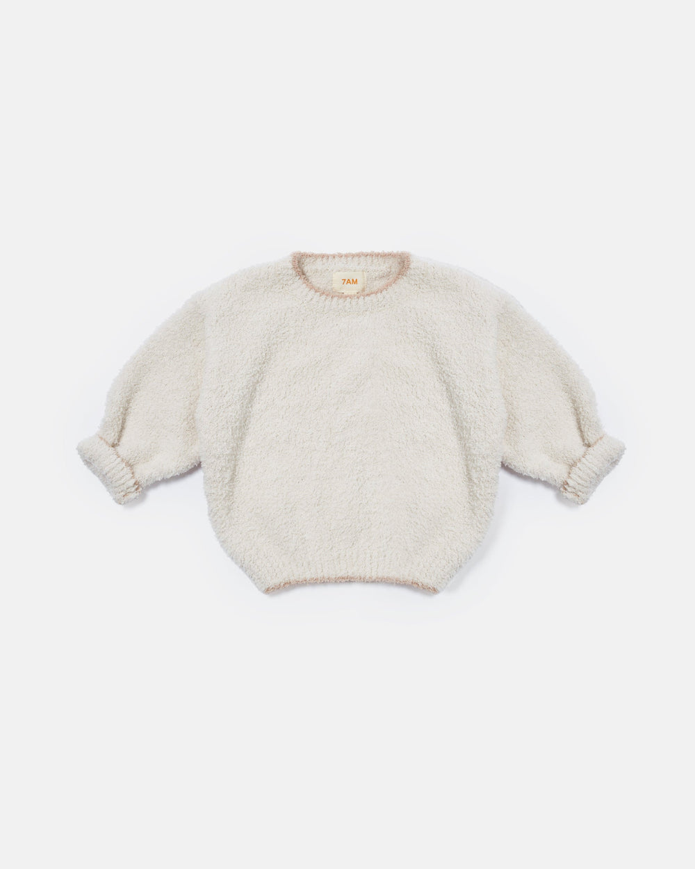 Fuzzy Boxy Sweater - Ecru