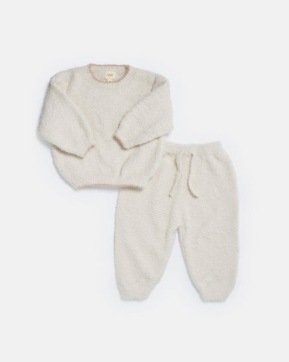 Fuzzy Boxy Sweater - Ecru