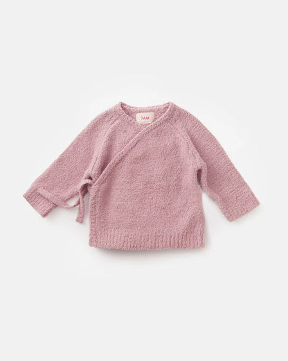 Fuzzy Wrap Top Ash Rose