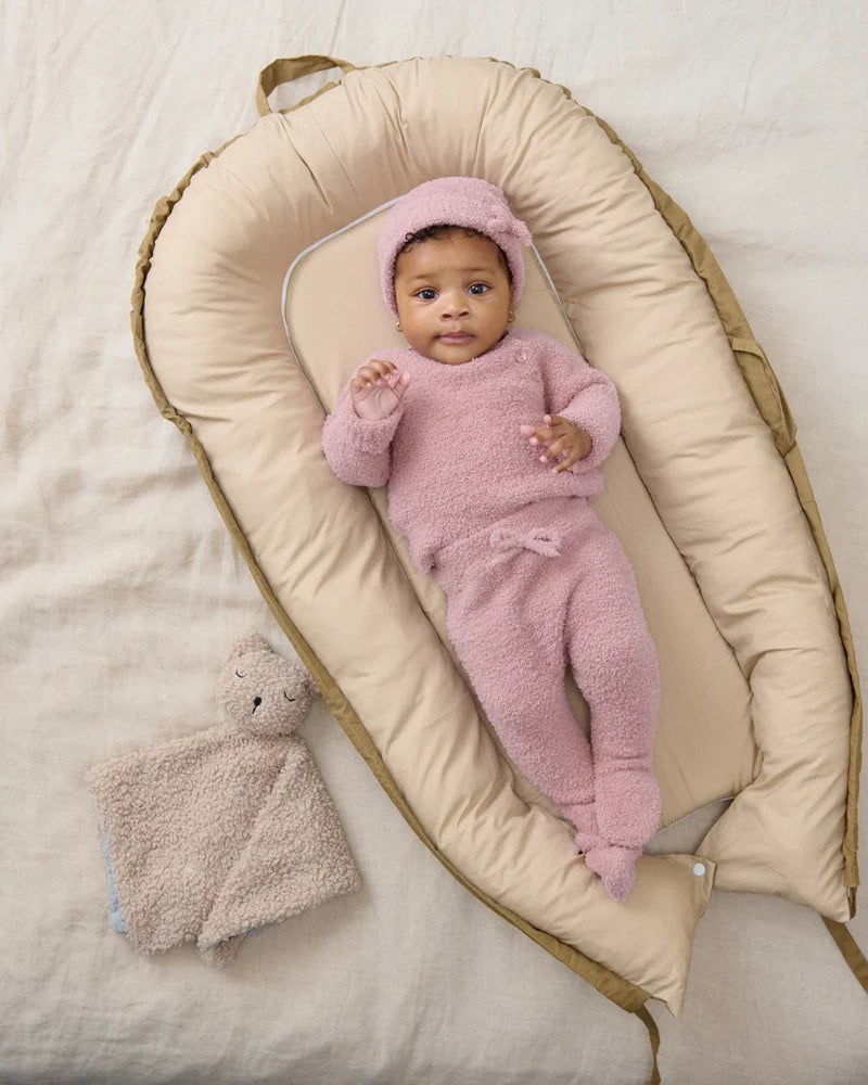 Fuzzy Infant Set Ash Rose