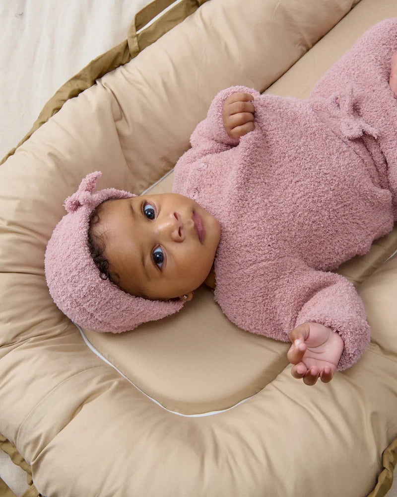 Fuzzy Infant Set Ash Rose
