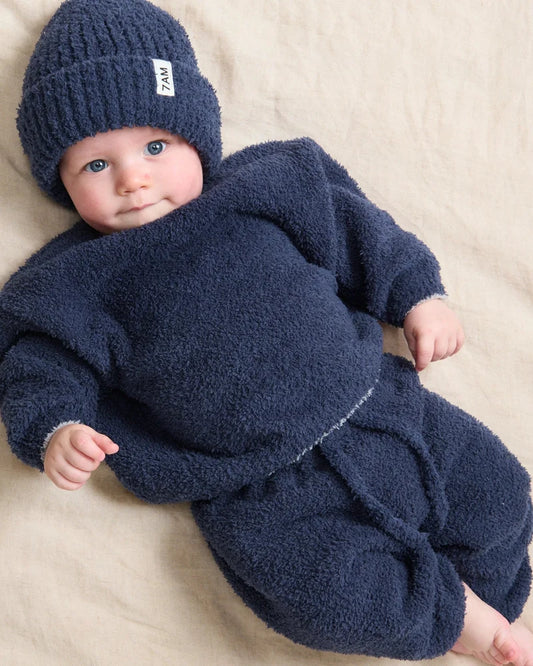 Fuzzy Lounge Pants Navy