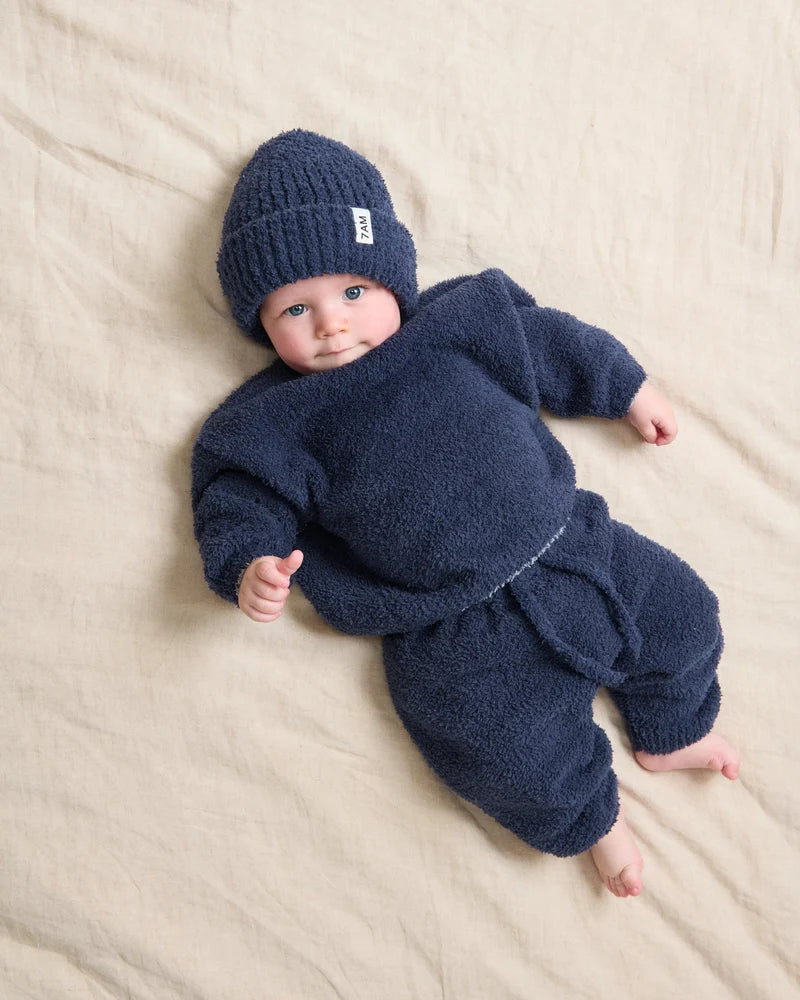 Fuzzy Boxy Sweater Navy