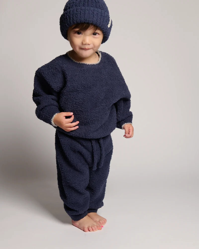 Fuzzy Boxy Sweater Navy