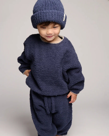 Fuzzy Lounge Pants Navy