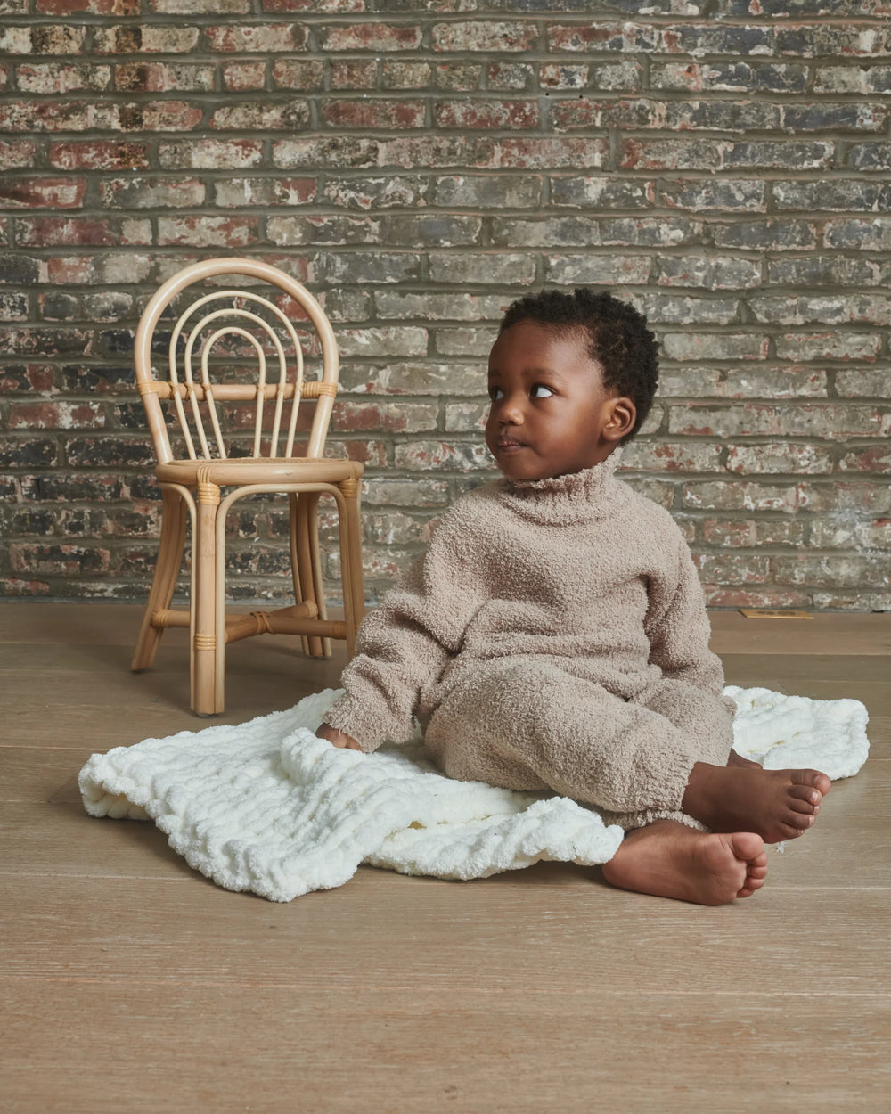 Fuzzy Boxy Lounge Pants - Taupe
