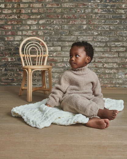 Fuzzy Boxy Lounge Pants - Taupe
