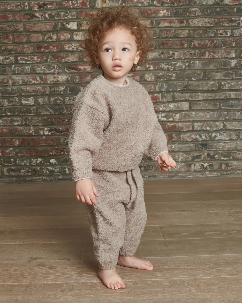 Fuzzy Boxy Sweater - Taupe