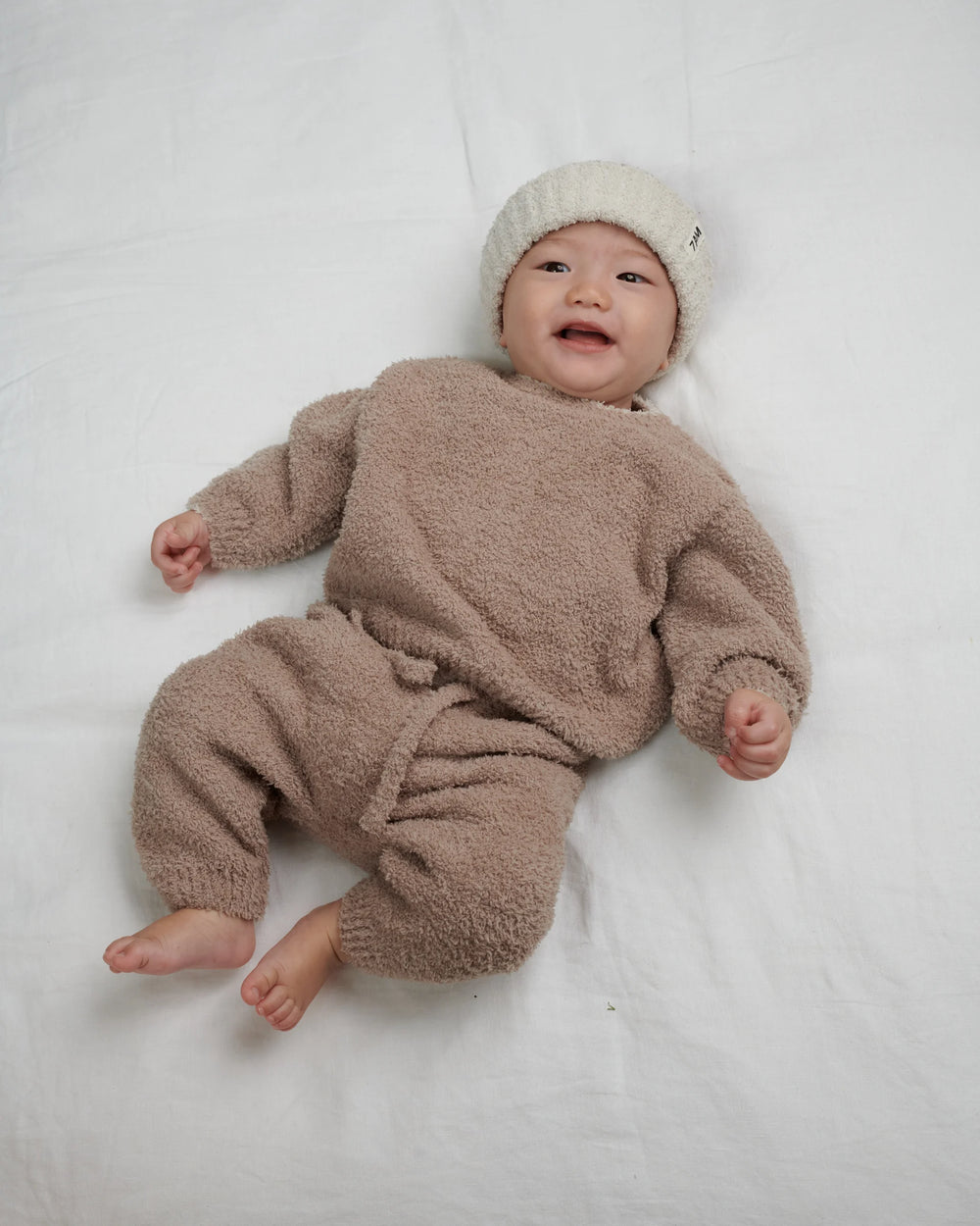 Fuzzy Boxy Lounge Pants - Taupe