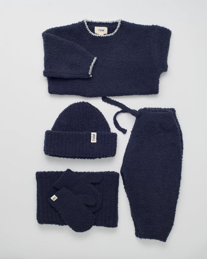Fuzzy Lounge Pants Navy