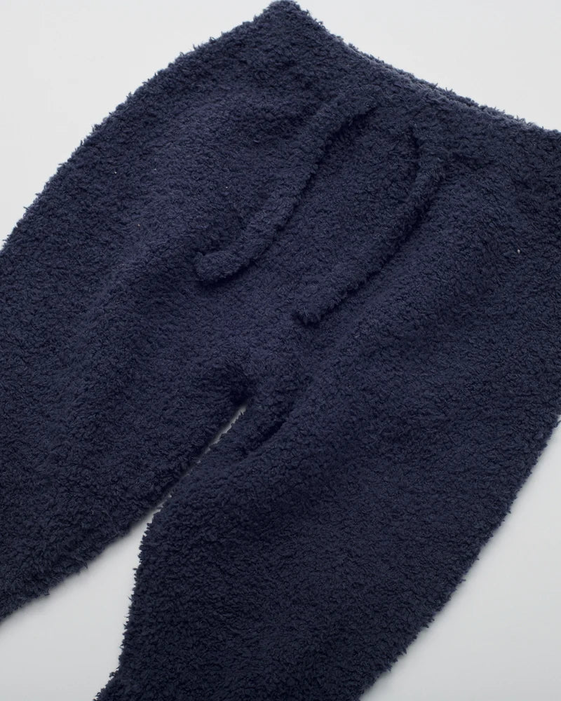 Fuzzy Lounge Pants Navy