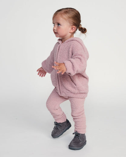 Fuzzy Leggings - Ash Rose