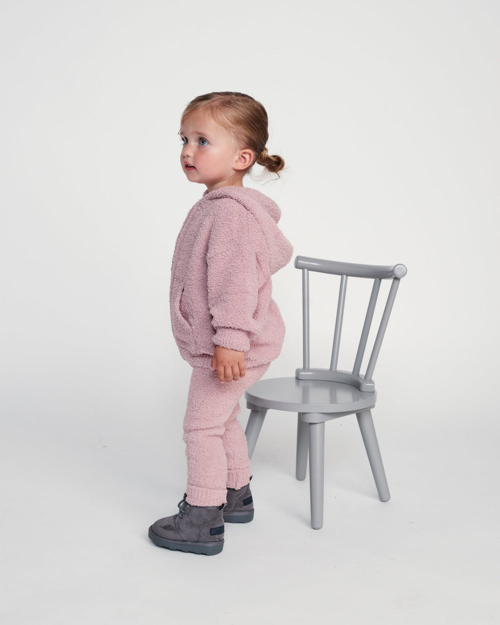 Fuzzy Leggings - Ash Rose