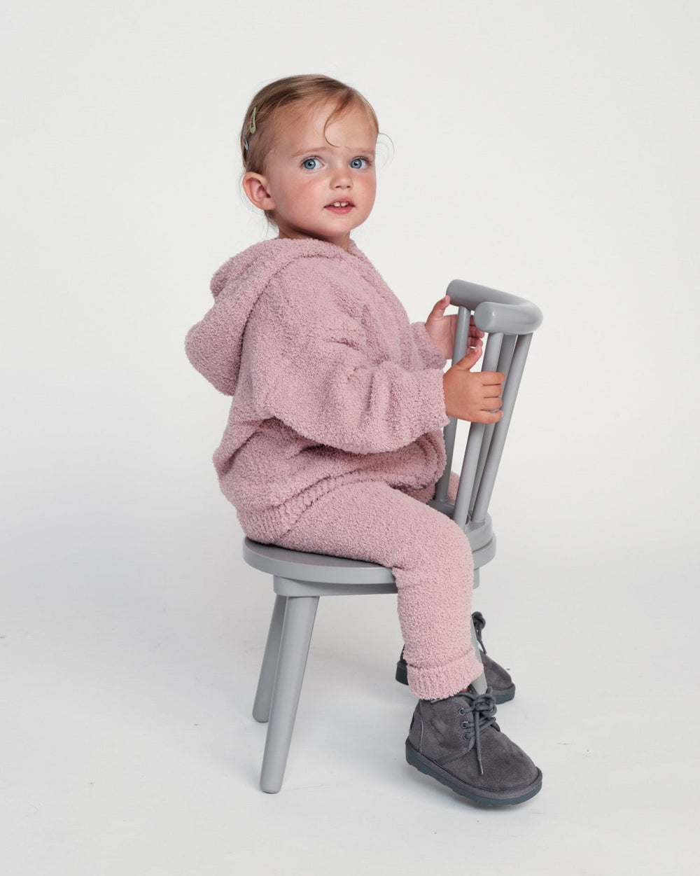 Fuzzy Leggings - Ash Rose