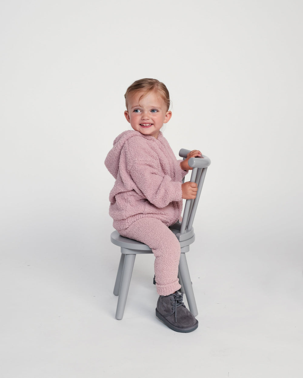 Fuzzy Leggings - Ash Rose