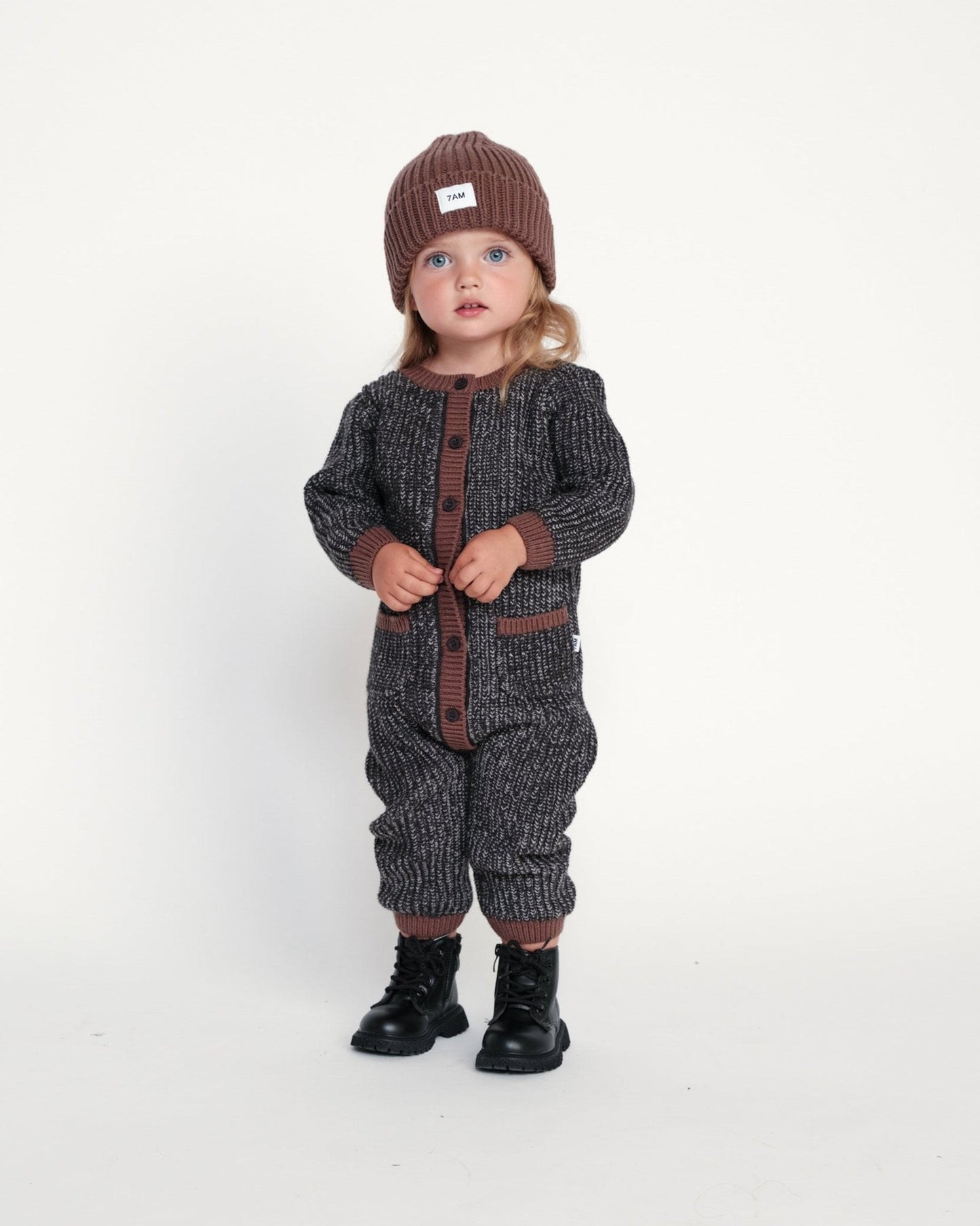 Chunky Beanie - Brown