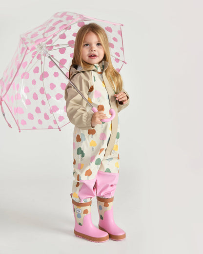 Tula Kid's Umbrella - Rainy Trees Pink