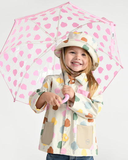 Tula Kid's Umbrella - Rainy Trees Pink
