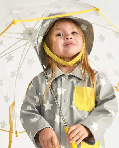 Tula Kid's Umbrella - Rainy Stars White