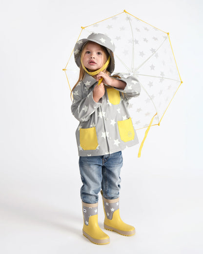 Tula Kid's Umbrella - Rainy Stars White
