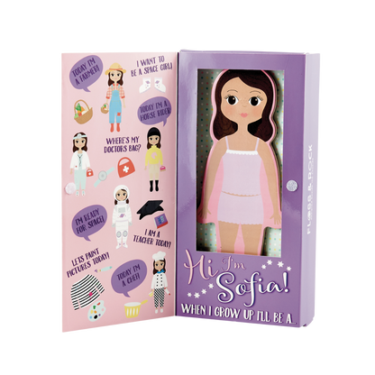 Wooden Magnetic Dress Up Doll - Sofia