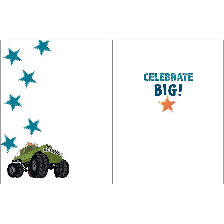 Birthday Greeting Card - Monster Truck-Kids