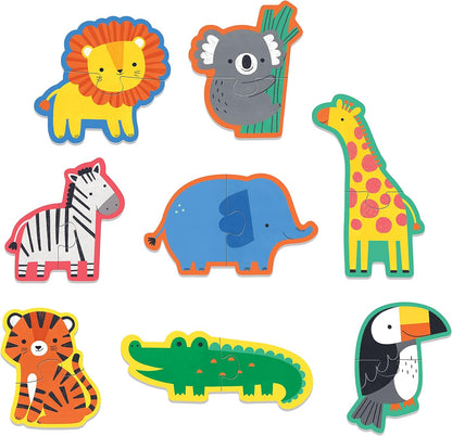 Happy Animals 2 Piece My First Puzzles