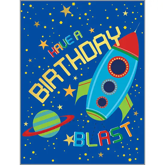 Birthday Card - Birthday Blast Off