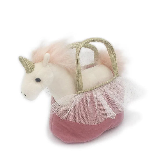 Pretty Unicorn Plush Toy in Purse Ophelia