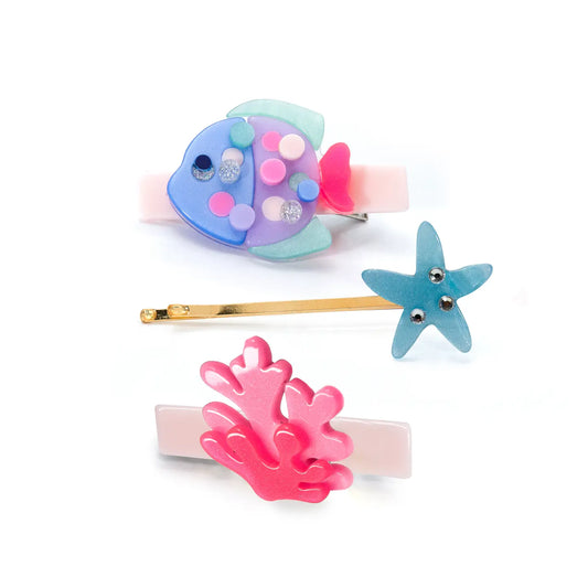 Fish Neon Under the Sea Hair Clips
