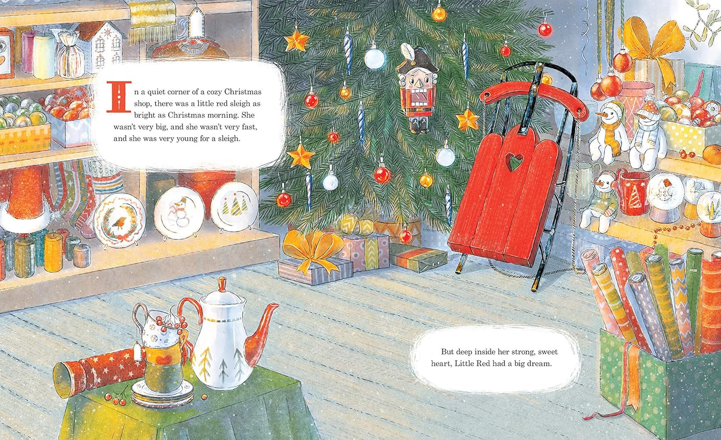 Little Red Sleigh: A Heartwarming Christmas Book For Children (Little Heroes, Big Hearts)