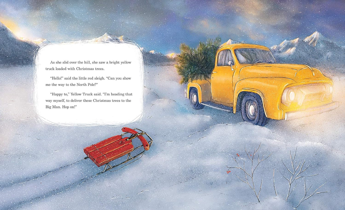 Little Red Sleigh: A Heartwarming Christmas Book For Children (Little Heroes, Big Hearts)