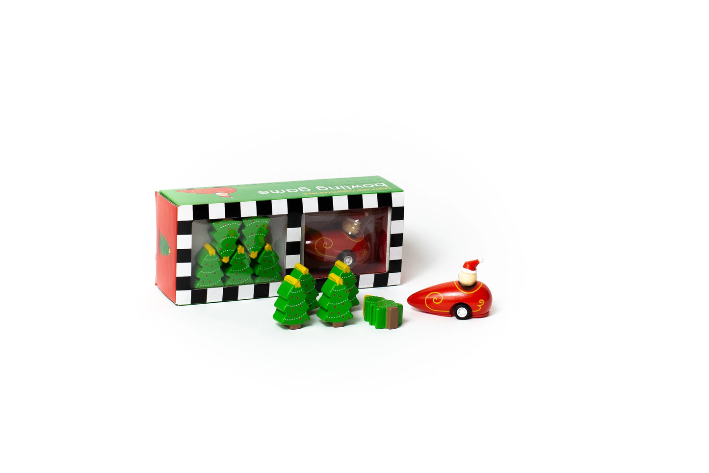 Santa & Christmas Tree Bowling Game