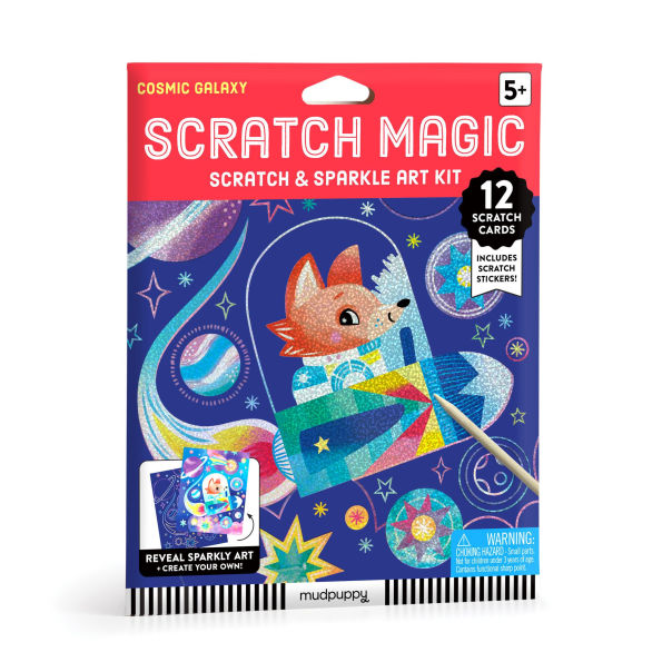 Scratch & Sparkle Art Activity Kit - Cosmic Galaxy