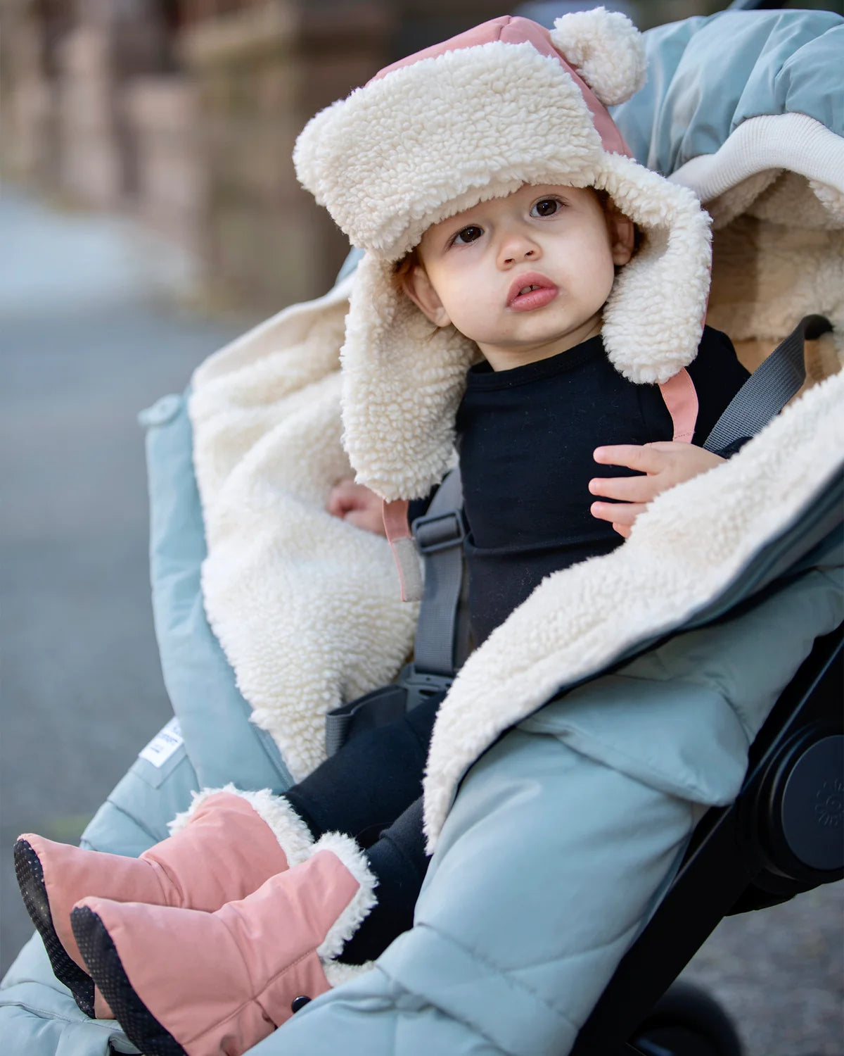 Benji Sherpa The Cub Hat Rose Dawn