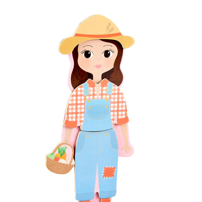 Wooden Magnetic Dress Up Doll - Sofia
