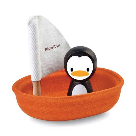 Arctic Sailing Boat Bath Toy - Penguin