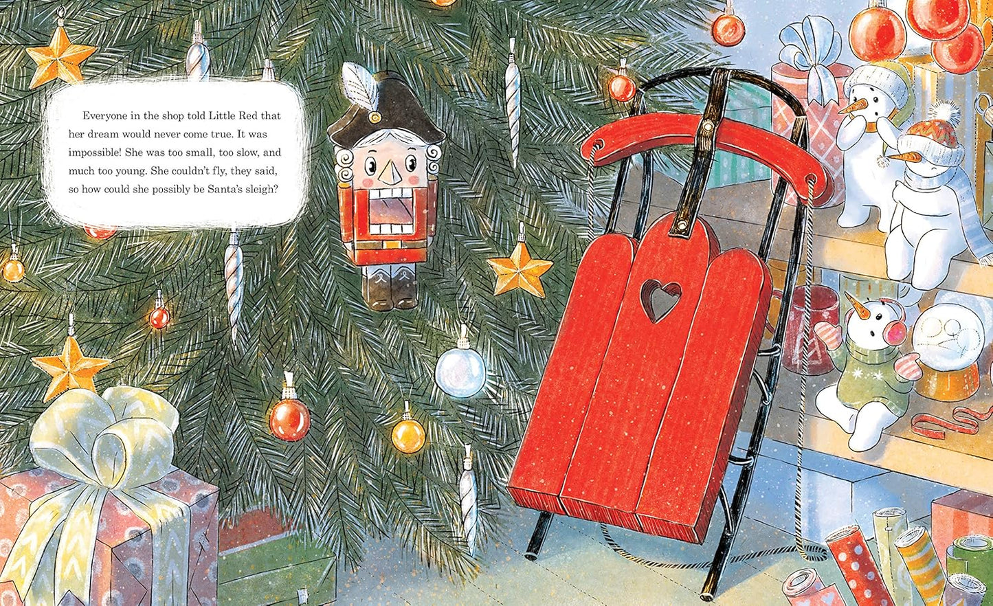 Little Red Sleigh: A Heartwarming Christmas Book For Children (Little Heroes, Big Hearts)