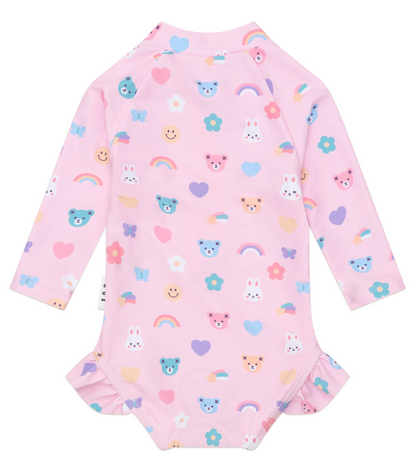 Hux Emoji Zip Swimsuit