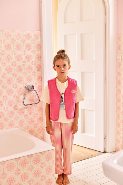 Baby Striped Pants Pink