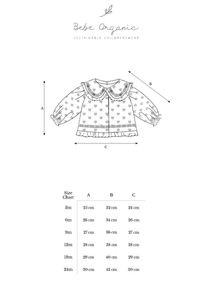 Anita Baby Blouse Heart Lace