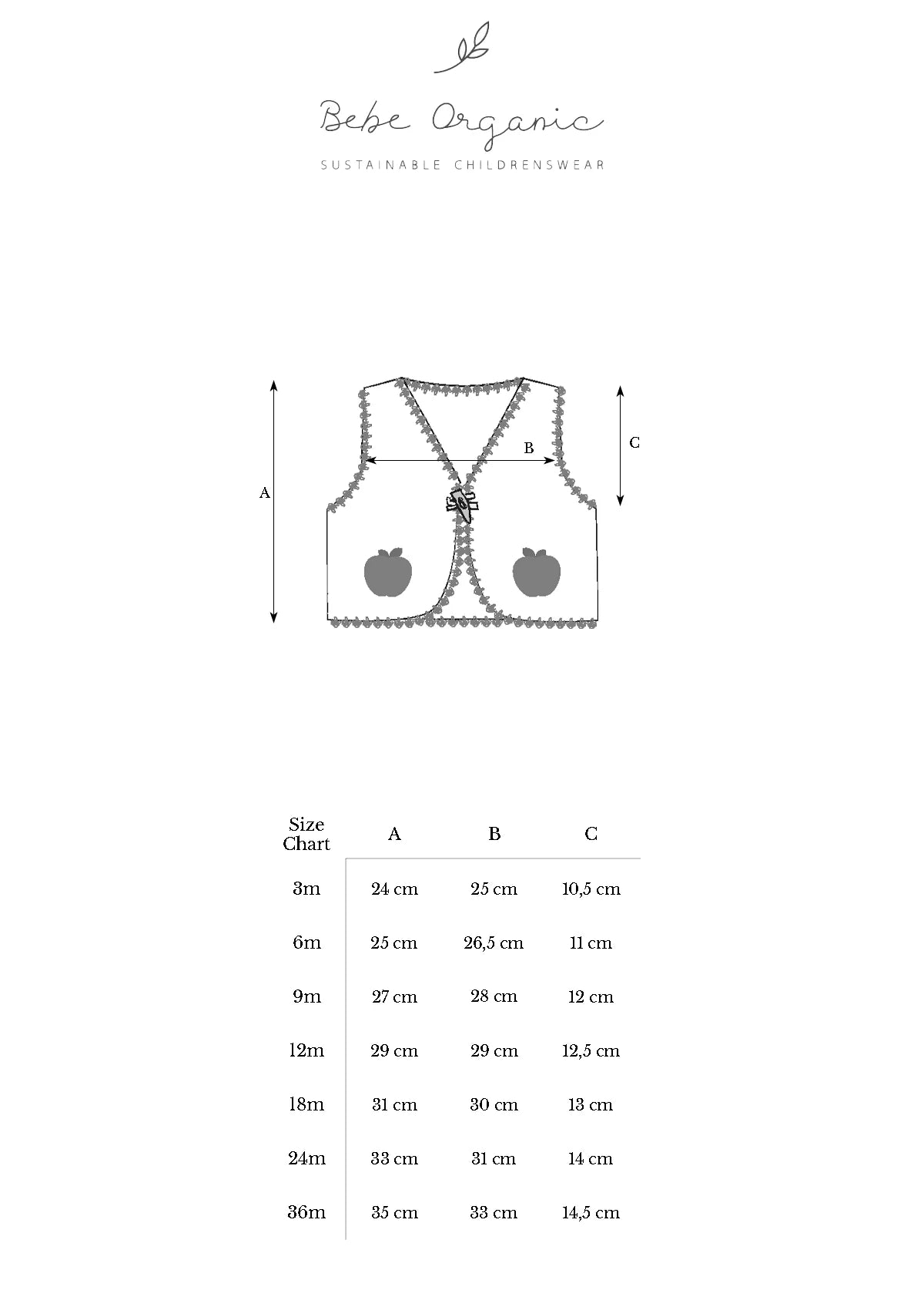 Sherpa Apple Baby Vest