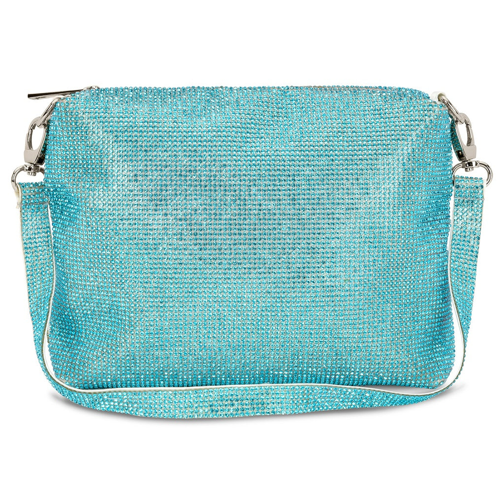 Aquamarine Crystal Crossbody Bag