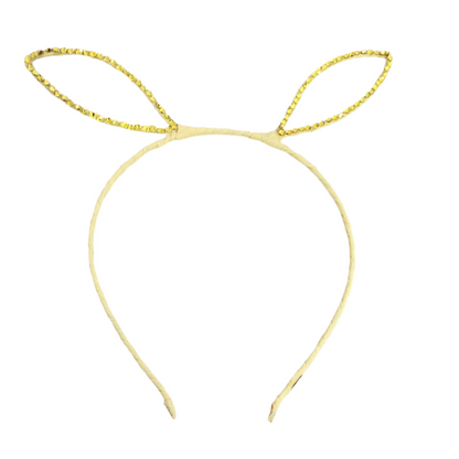 Yellow Bunny Ear Crystallized Headband
