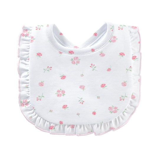Tiny Rosebud Bib w/Ruffle