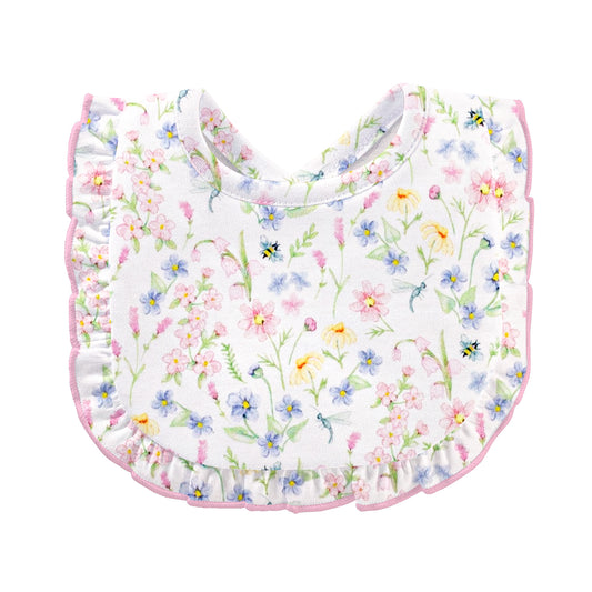 Spring Blush Bib w/Ruffle