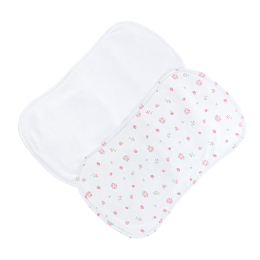 Tiny Rosebud Burp Cloth Set