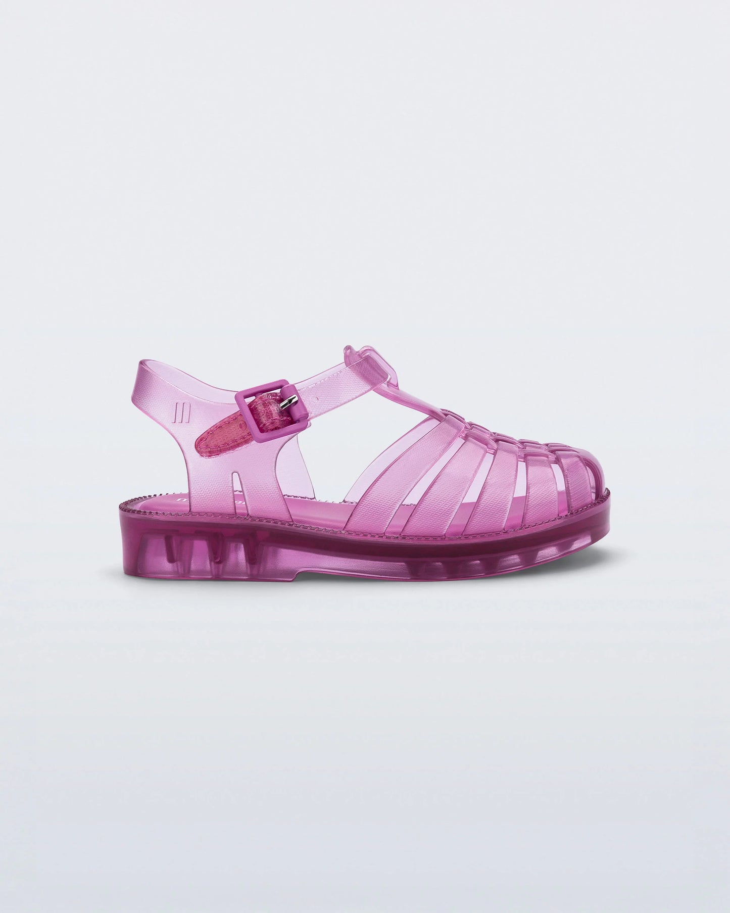 Mini Melissa Possession Jelly Sandal in Transparent Pink (Baby)