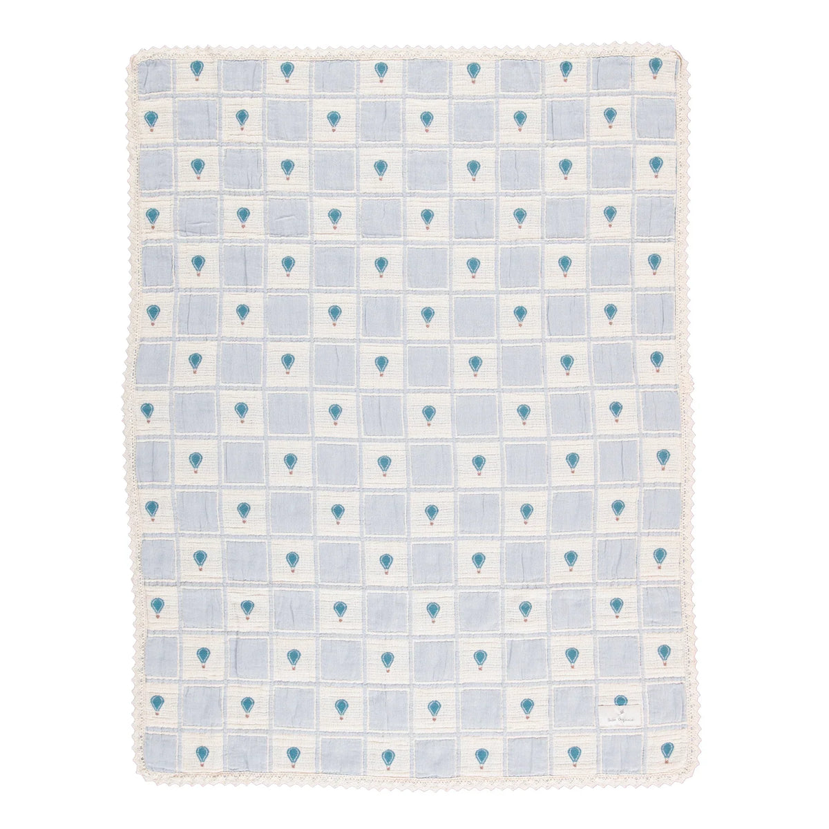 Balloon Blanket Blue Patchwork